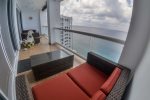 Stunning ocean views from the huge balcony